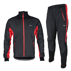 ARSUXEO Autumn Winter Three-Layer Cycling Jacket & Pants
