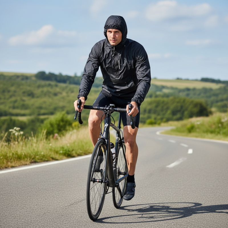 Reflective Windbreaker Waterproof Cycling Jacket (Single)